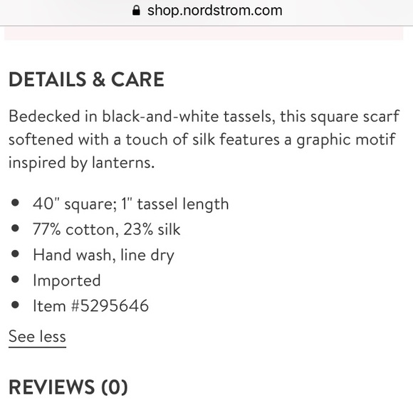 Kate Spade Cobalt Blue and White Lantern Scarf - Picture 5 of 8